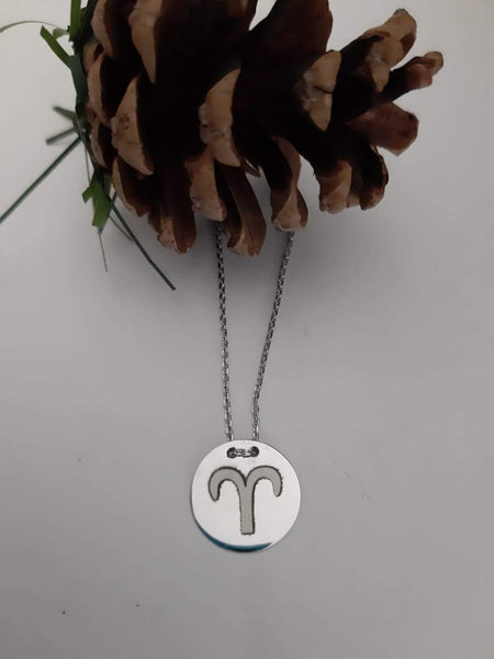 Aries Zodiac Sign Special Silver Necklace