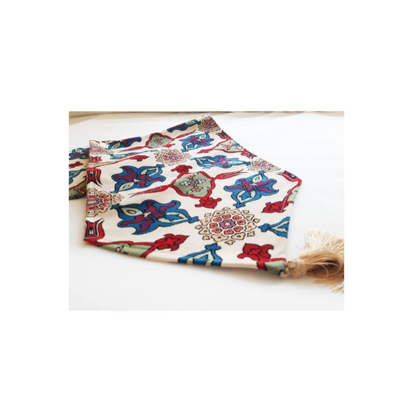 Edi Team Ethnic Pattern Tapestry Tassels Tablecloth Runner-Yhm002