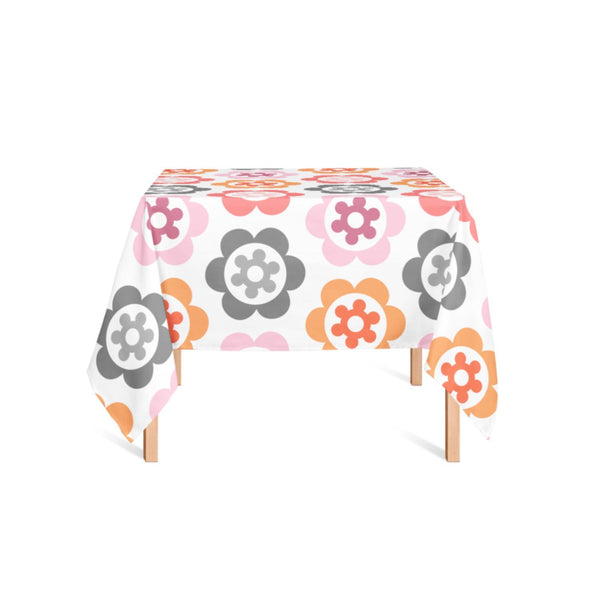 Retro Floral Tablecloth