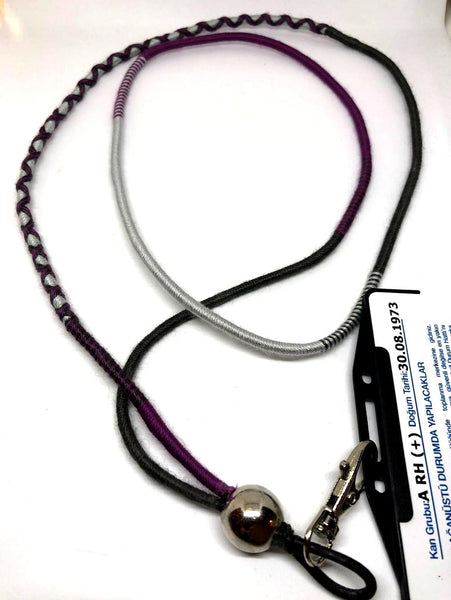 Name Badge - Purple Gray