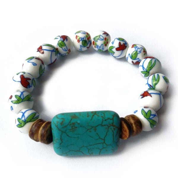 Turquoise Ceramic Bracelet