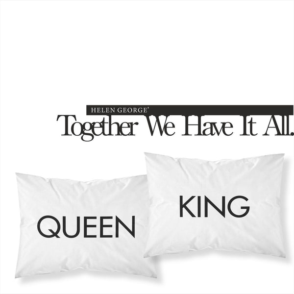 Besties Queen King Pillow Cases