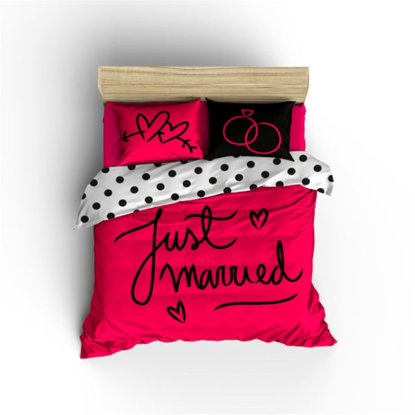 Just Married Double Duvet Cover Set 2