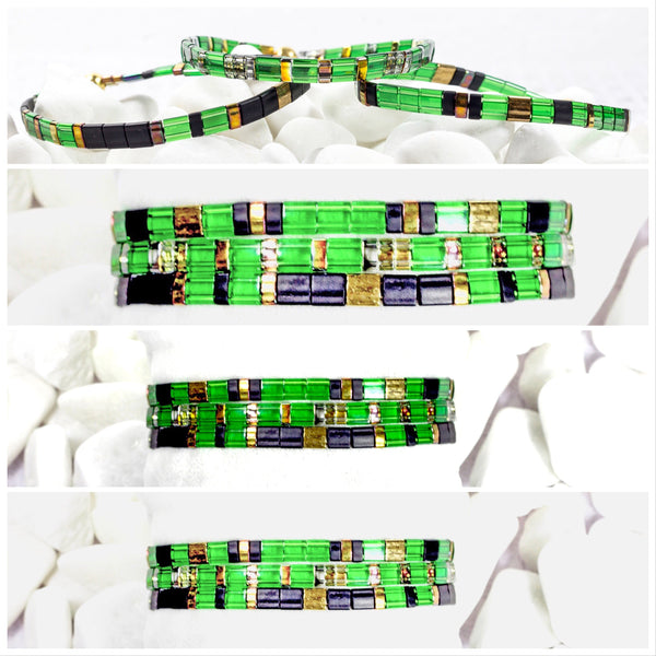 Tila Green Combined Bracelet