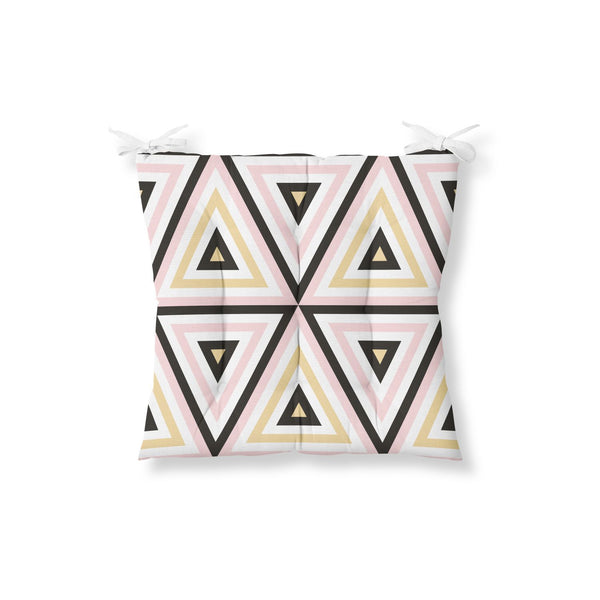 Decorative Pink Patterned Chair Cushion