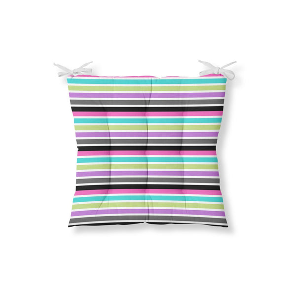 Decorative Colorful Striped Chair Cushion
