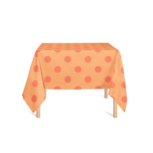 Dotts Orange Table Cloth