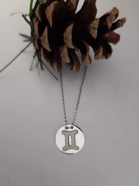 Silver Necklace for Gemini