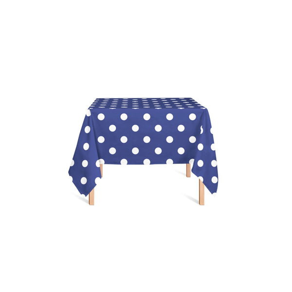 Dotts Navy Blue Tablecloth