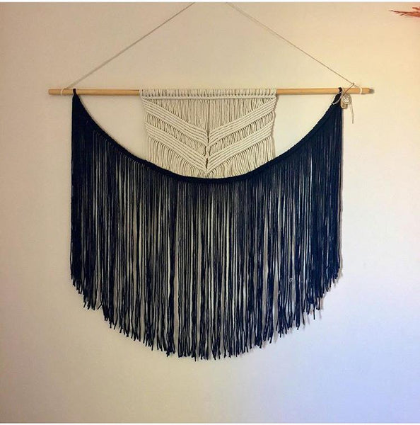 Double Color Large Macrame Wall Decoration