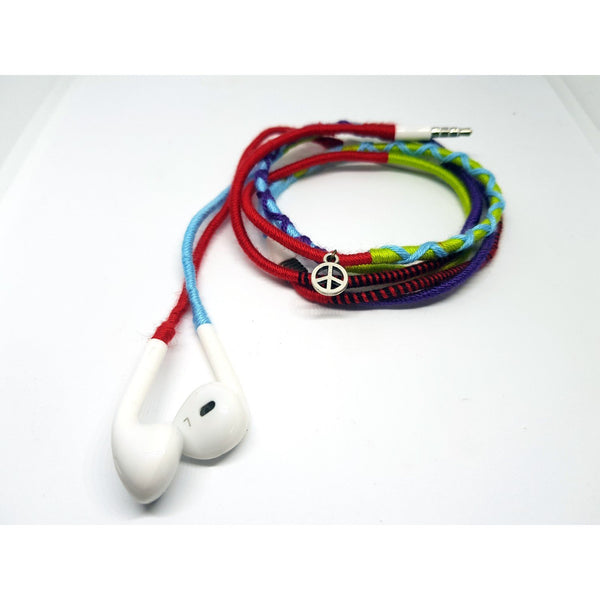 Design Headphones - Red Green Blue- Peace