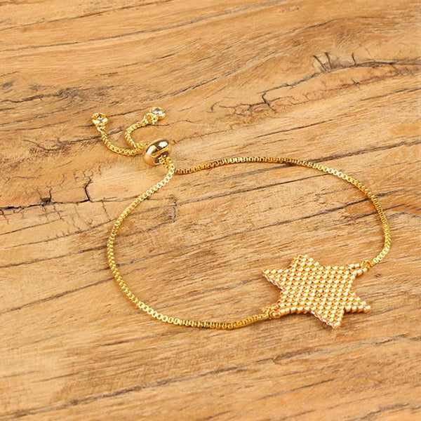 Miyuki Gold Color Star Bracelet