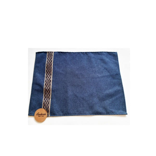 Edi Team Linen Cloth Lace Embellished Tableware Service 2-Piece-St2-35