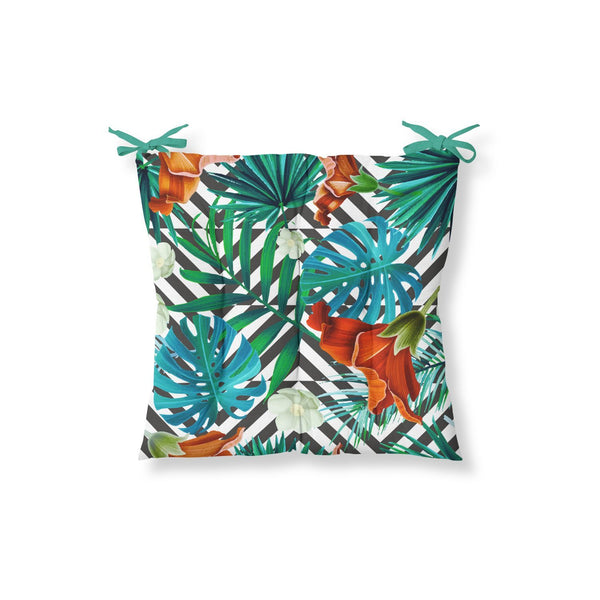 Decorative Jungle Pattern Chair Cushion