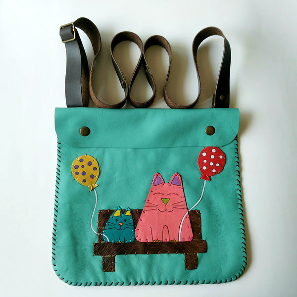 Balloon Cat's Handmade Leather Bag