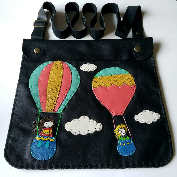 Flying Balloon Handmade Leather Bag