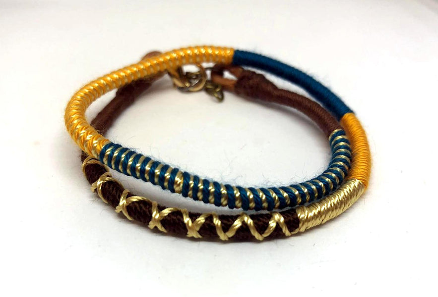 Yarn Knit Bracelet - B28