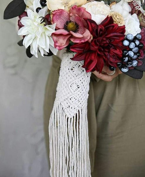 Macrame Bridal Bouquet Accessory