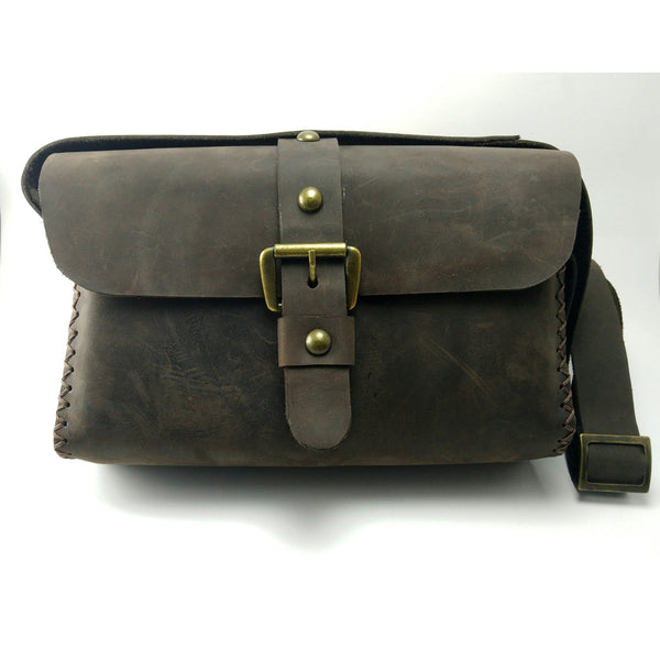 Crazy Coffee Hanger Leather Bag