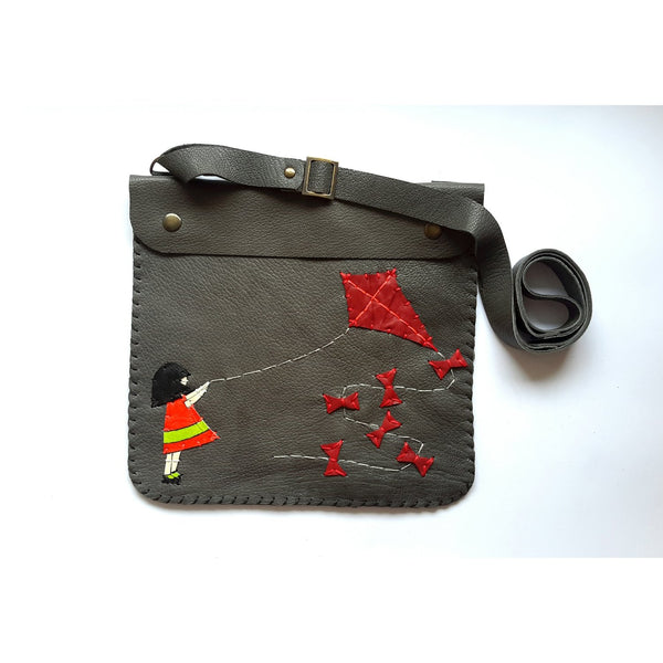 Kite Girl Handmade Leather Bag