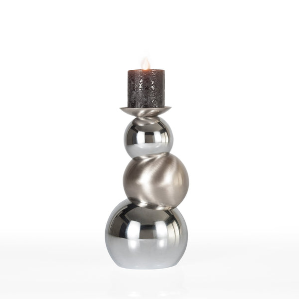 Pebbles Candlestick Small Chrome