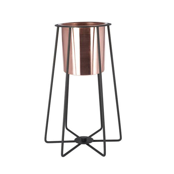 Wired Small Decorative Plant Stand Copper Flower Pot